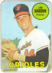 1969 Topps Baseball Cards      610     Jim Hardin